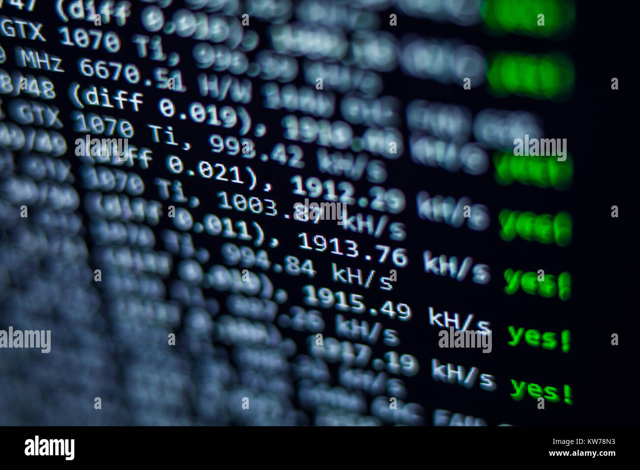 Investing And Stock Mining Bitcoin Market Concept Gain And Profit - 